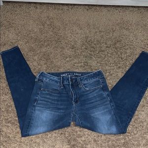american eagle mid rise skinny jean SHORT